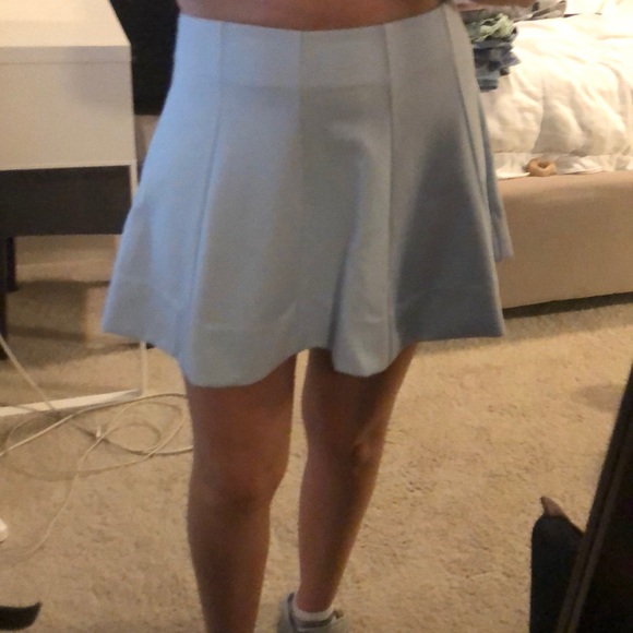 High waisted mini skirt baby blue - Picture 2 of 6